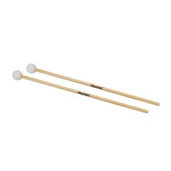   XM-2 Hayman  xylophone mallets, 380 mm. maple handle, pair, 30 mm. medium hard nylon head, white