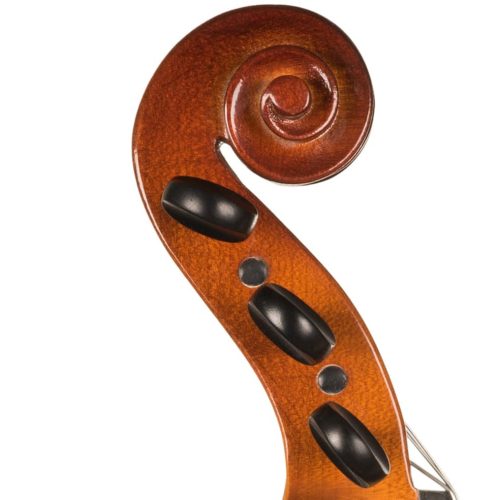 Hora Reghin 4/4 Schülergeige mit 5 Saiten und Ebenholzteilen – Fichtendecke, Ahornkörper, Stimmung E–A–D–G–C