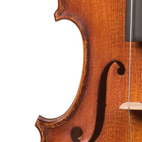 Hora Reghin 4/4 Meistergeige – Stradivari-Modell, handgefertigt, alte Klanghölzer, Ebenholz, Thomastik-Saiten