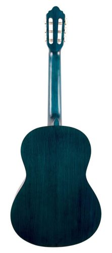 Valencia VC204TBU klasszikus gitár 4/4 - Sitka lucfenyő és nato, áttetsző kék szatén bevonat