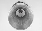 VDT-304 Vatan türkische Darbuka aus Aluminium – 18,5 cm Durchmesser, 34 cm Höhe, graviert, versilbert, Glockenrand, 5 Spannschrauben