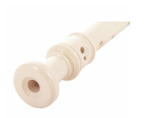 Yamaha YRS-23 Sopranblockflöte – Stimmung C, deutsche Griffweise, weißes ABS, Doppellöcher, mit Tasche