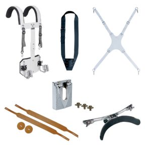 Suporturi de fanfară, hamuri, curele